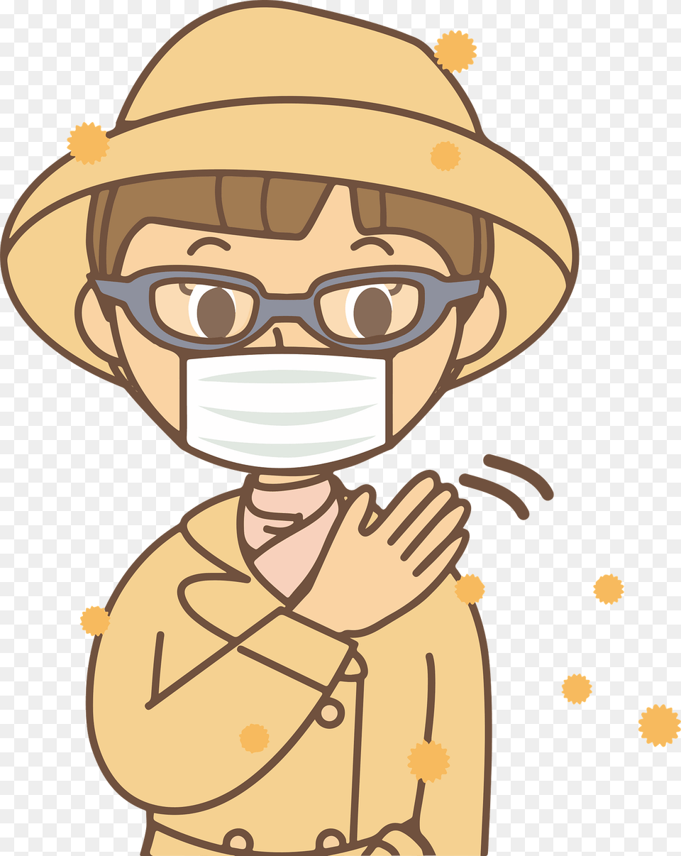 Hay Fever In Japan Clipart, Person, Baby, Clothing, Hat Free Transparent Png