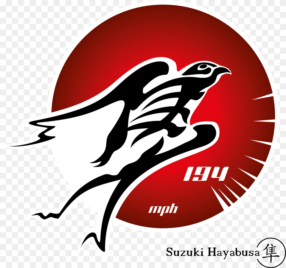 Hayabusa Logo Stickers Logos Suzuki Hayabusa Logo, Symbol, Animal, Bird, Fish Png Image