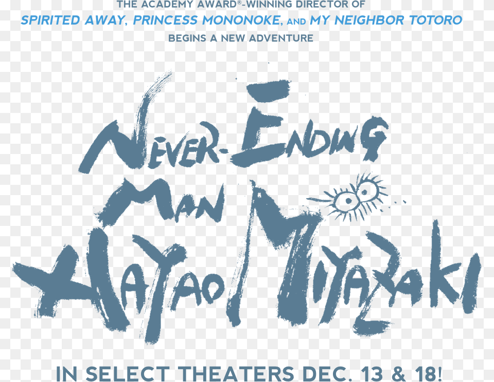 Hayao Miyazaki Never Ending Man Hayao Miyazaki, Person, Text, Blackboard Free Transparent Png