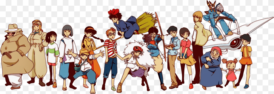 Hayao Miyazaki39s Characters Studio Ghibli Characters, Publication, Book, Comics, Adult Free Transparent Png