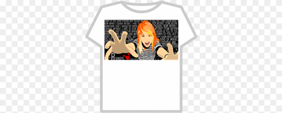 Hayley T Roblox Roblox Deep Fried, Clothing, T-shirt, Shirt, Person Free Png Download