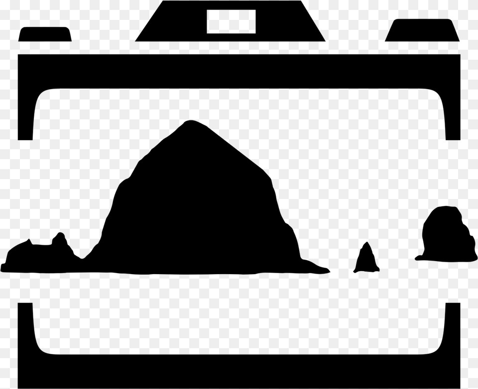 Haystack Rock, Gray Png Image