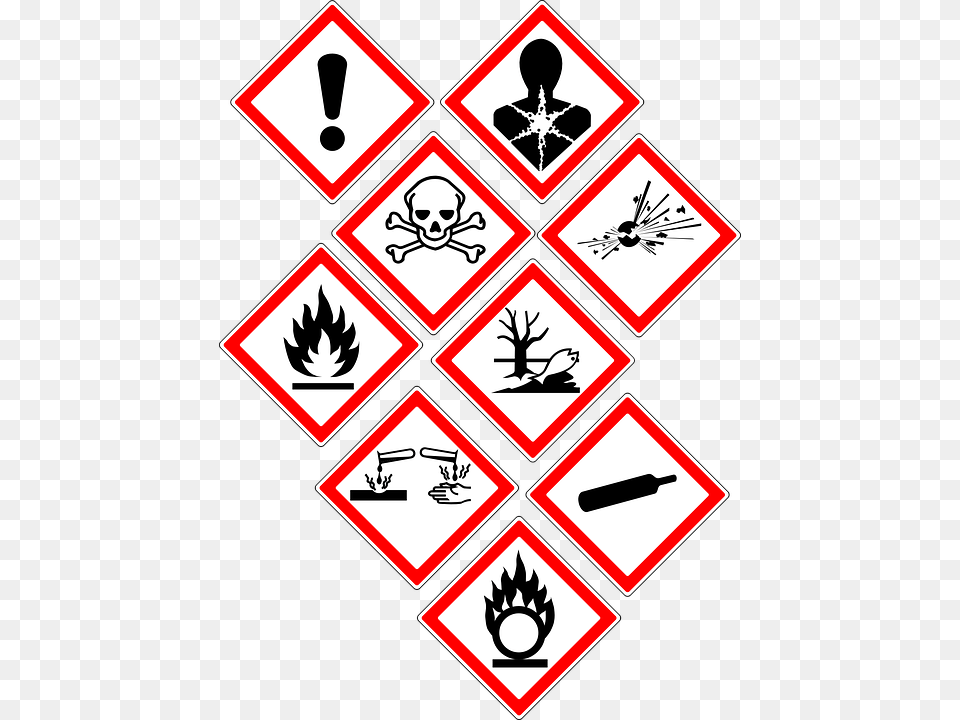 Hazard Communication, Sticker, Emblem, Symbol, Stencil Free Png