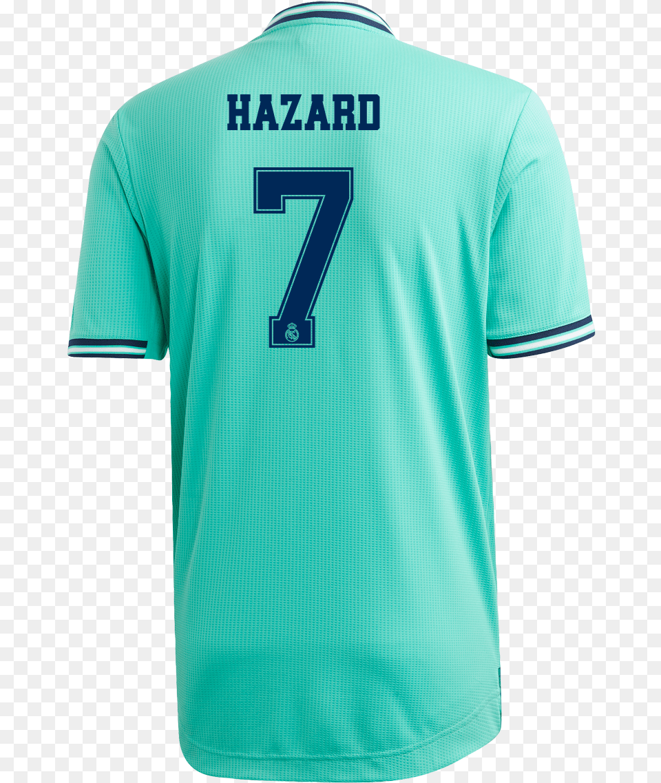 Hazard Real Madrid Jersey Back, Clothing, Shirt, T-shirt, Text Png