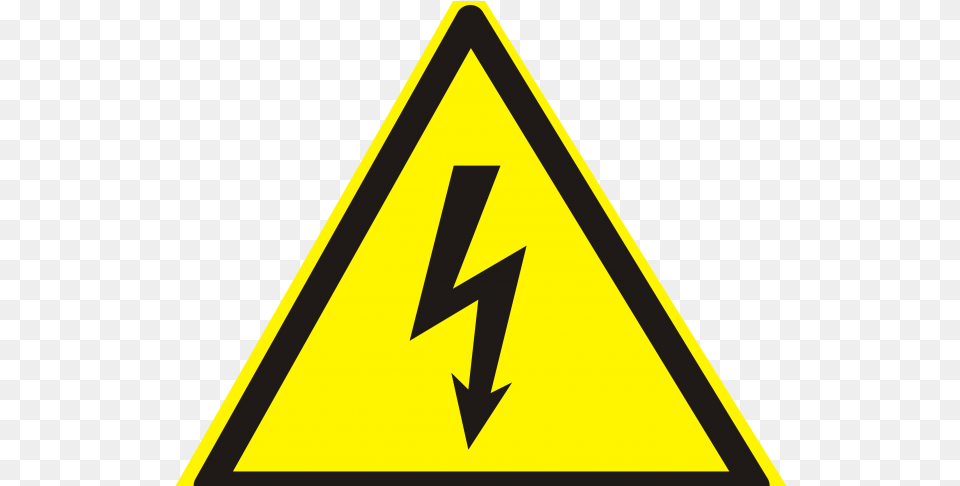 Hazard Sign High Warning Safety Voltage Clipart Warning Clip Art, Symbol, Road Sign Free Png