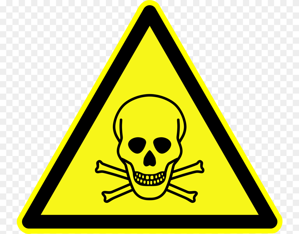 Hazard Symbol Warning Sign Poison Toxicity, Triangle, Face, Head, Person Png Image