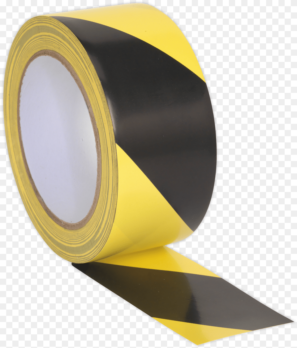 Hazard Warning Tape 50mm X 33m Blackyellow Circle Png Image