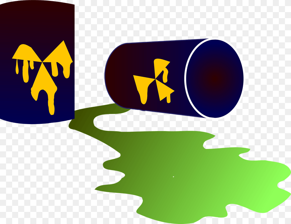 Hazardous Waste Containers One Upright And One Tipped Over Clipart Free Png