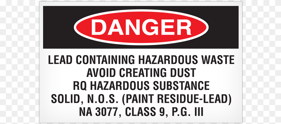 Hazardous Waste Label Lead, Advertisement, Sign, Symbol, Text Free Png Download