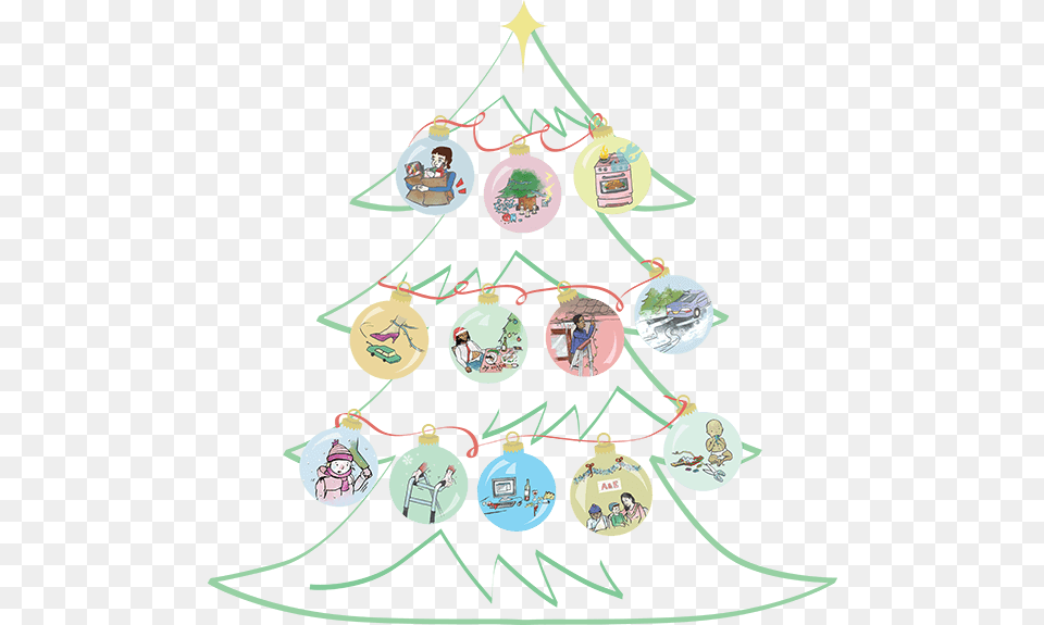 Hazards Of Christmas Tree Baby Mobile, Christmas Decorations, Festival, Christmas Tree, Person Free Png