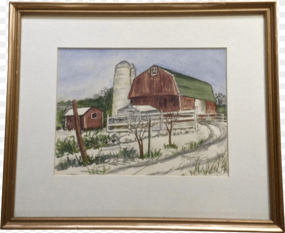 Hazel Yater Watercolor Painting Old Red Barn With Watercolor Painting, Art, Outdoors, Nature, Architecture Free Transparent Png