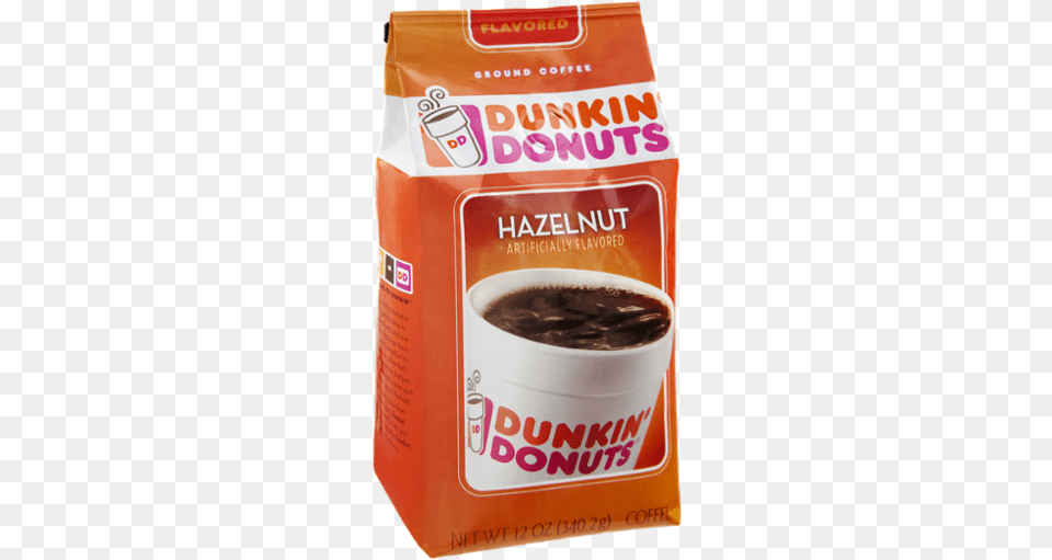 Hazelnut Coffee Dunkin Donuts, Cup, Food, Ketchup, Beverage Png Image