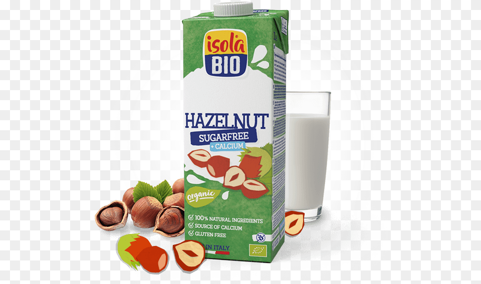 Hazelnut Drink Isola Bio Organic Hazelnut Milk, Beverage, Dairy, Food, Produce Png Image