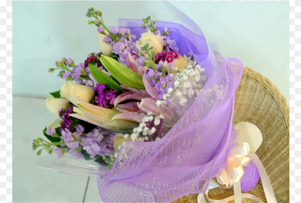 Hb Em108 Sweet Bloom For You Bouquet, Purple, Plant, Flower, Flower Arrangement Png