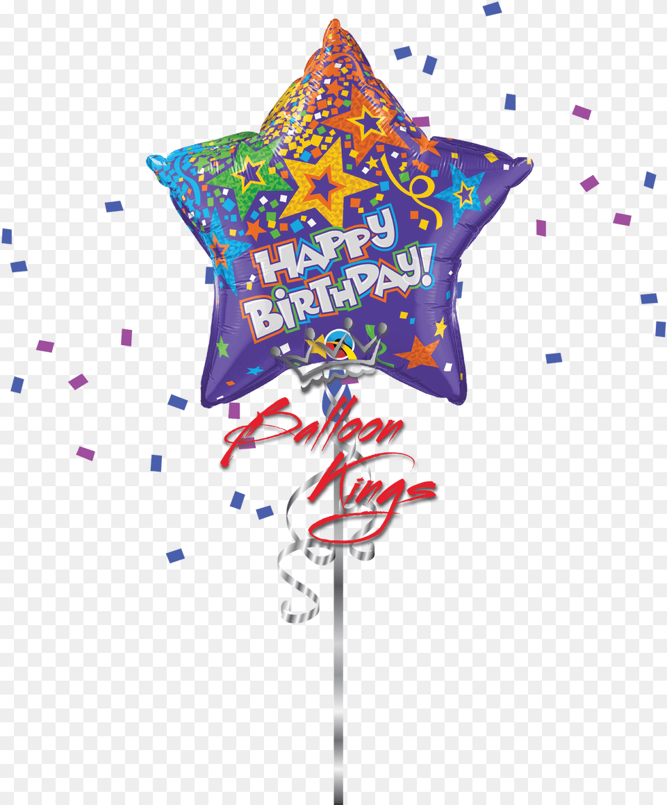 Hb Purple Star Balloon Birthday Girl, Symbol, Person Free Transparent Png