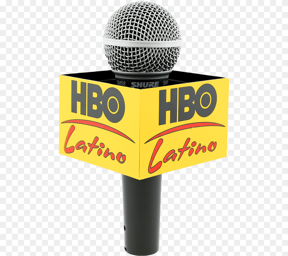 Hbo Latino Rectangle Mic Flag Mic Flag News Microphone, Electrical Device, Adult, Male, Man Free Png Download