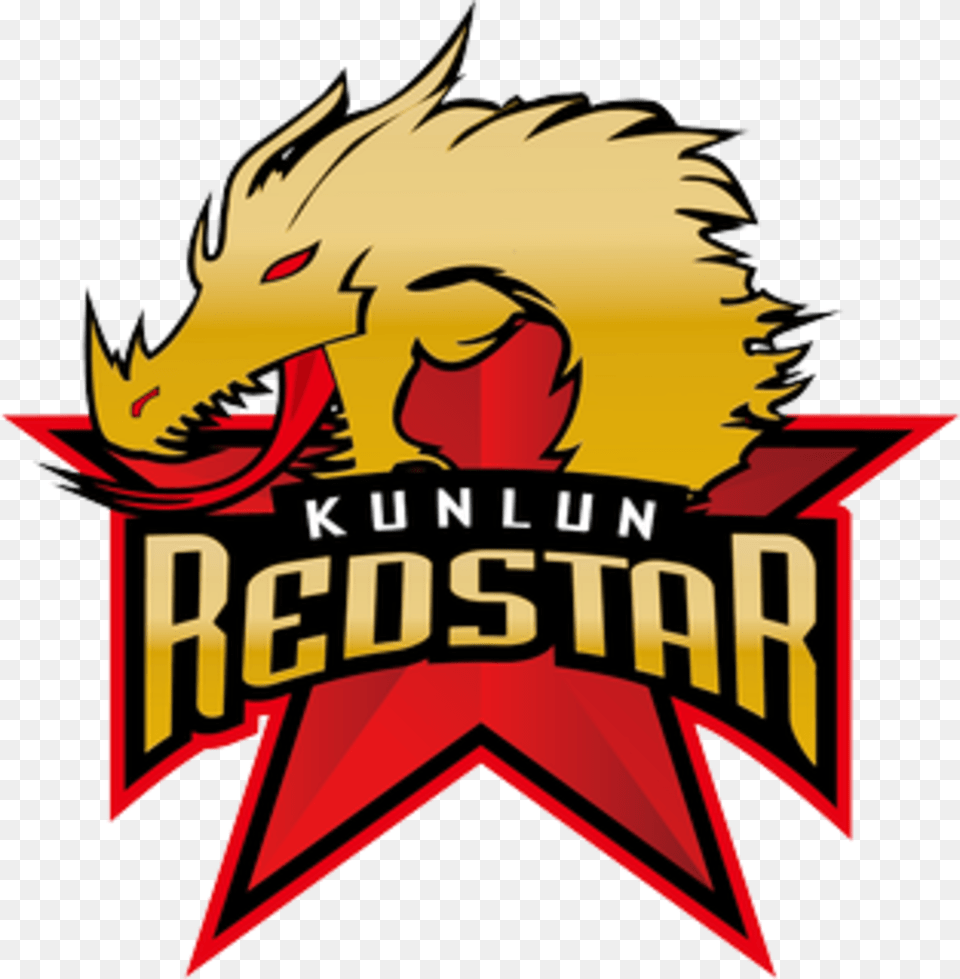 Hc Kunlun Red Star Logo Kunlun Red Star Logo, Person, Badge, Symbol, Face Free Transparent Png