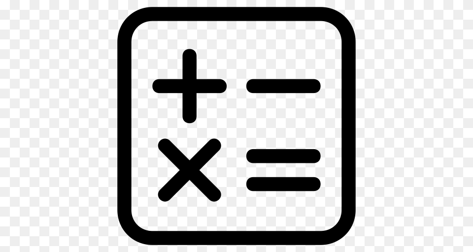 Hcm Calculator Icon With And Vector Format For Unlimited, Gray Free Png Download