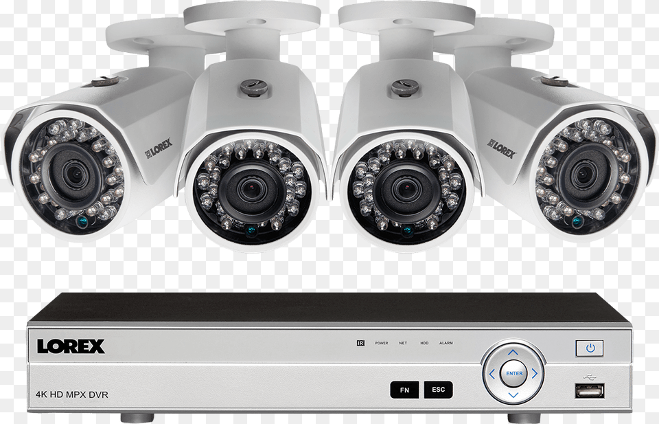 Hd 1080p 8 Channel 4 Camera Security System Security Camera System, Electronics, Video Camera Free Png Download