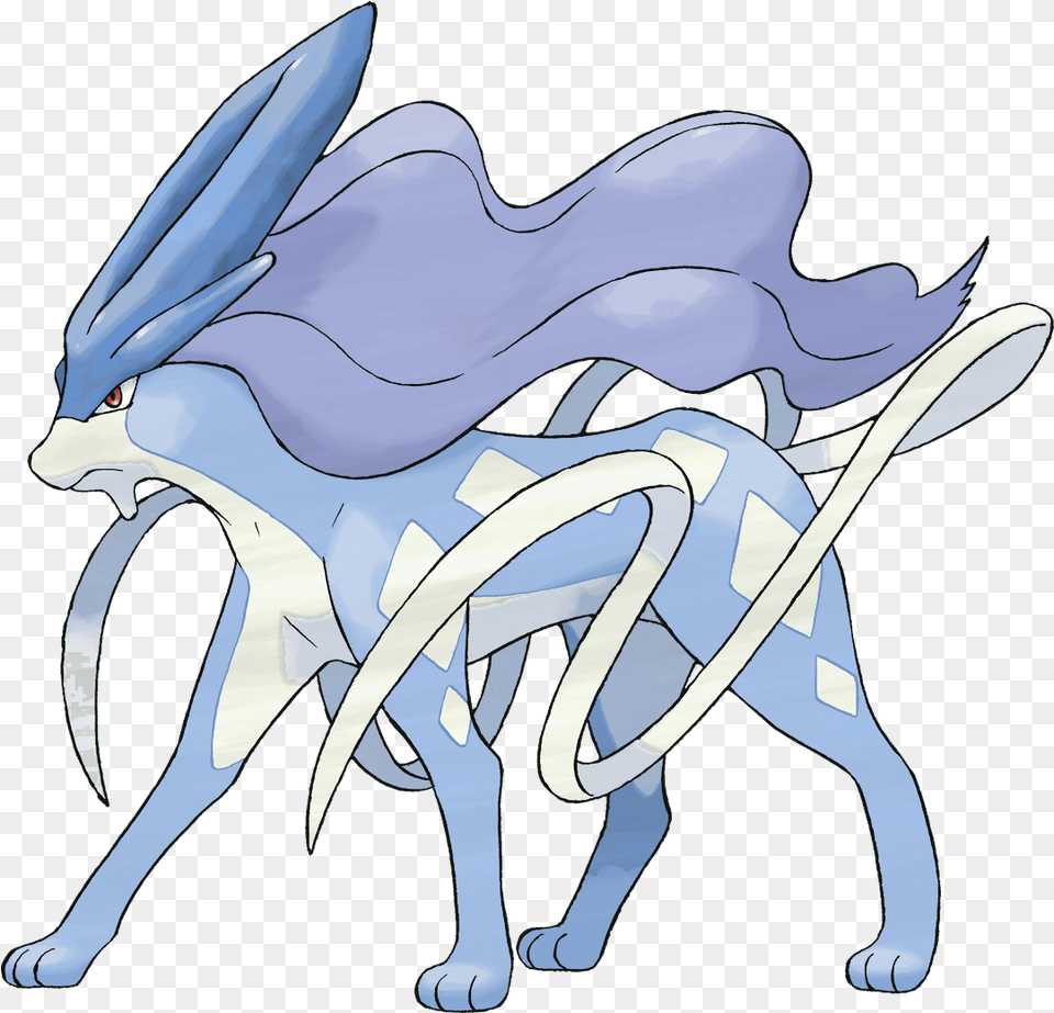 Hd 245 Suicune Shiny Transparent Pokemon Suicune, Baby, Person, Art Png Image