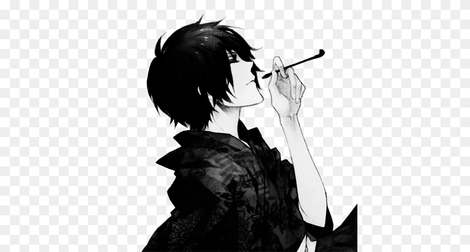 Hd 70 Images About Animemanga Black Anime Boy Transparent, Book, Comics, Publication, Adult Png Image