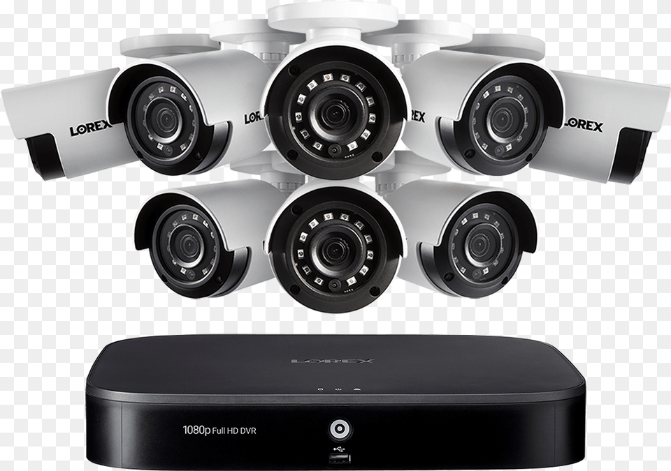 Hd 8 Channel Security System With Eight 1080p Digital Video Recorder, Electronics, Camera, Machine, Wheel Free Png Download