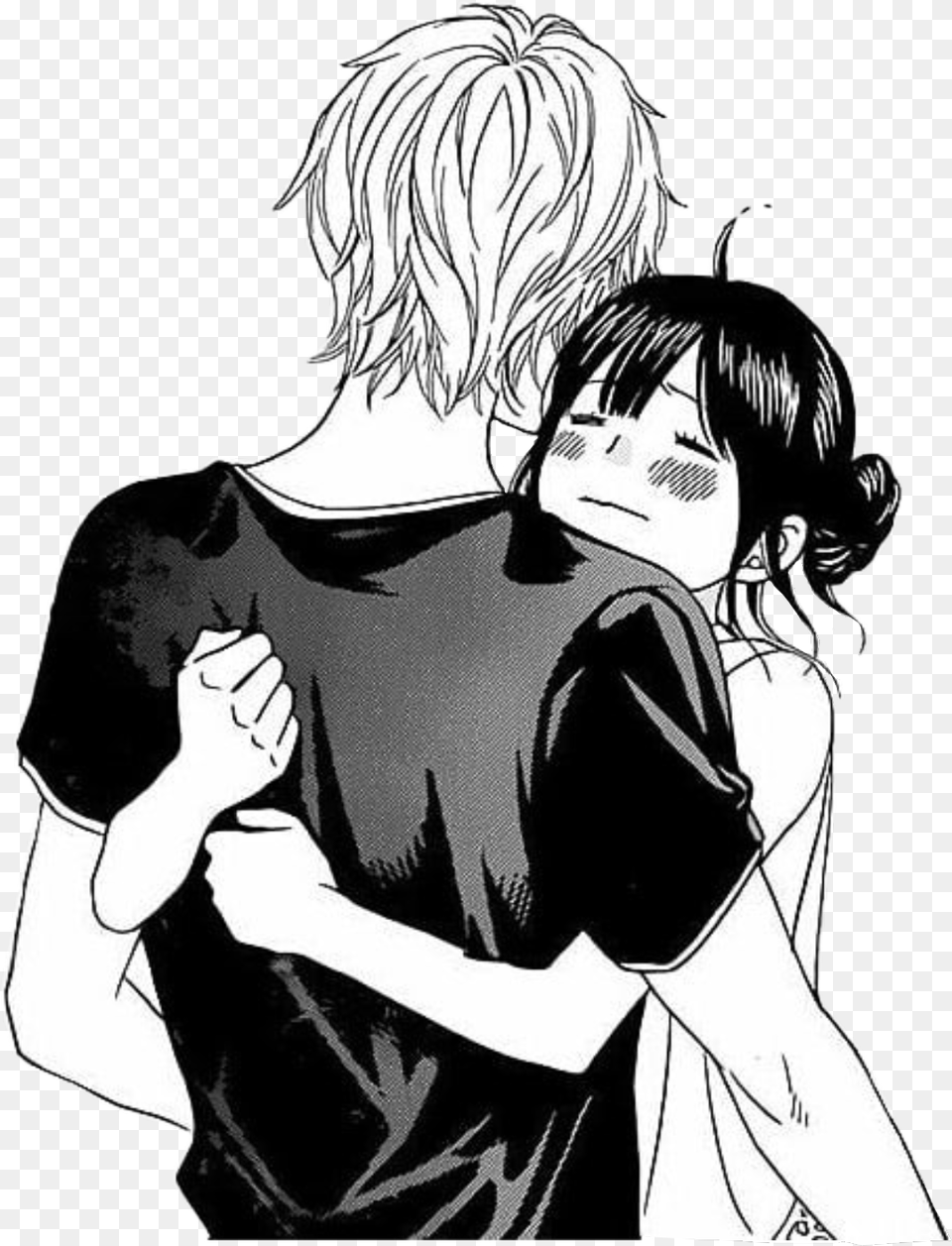 Hd Anime Girl Hugging Boy, Book, Comics, Publication, Manga Free Png Download