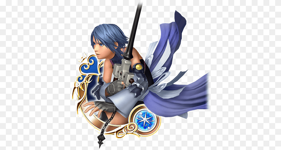 Hd Aqua Kingdom Hearts Aqua, Book, Clothing, Comics, Costume Free Png