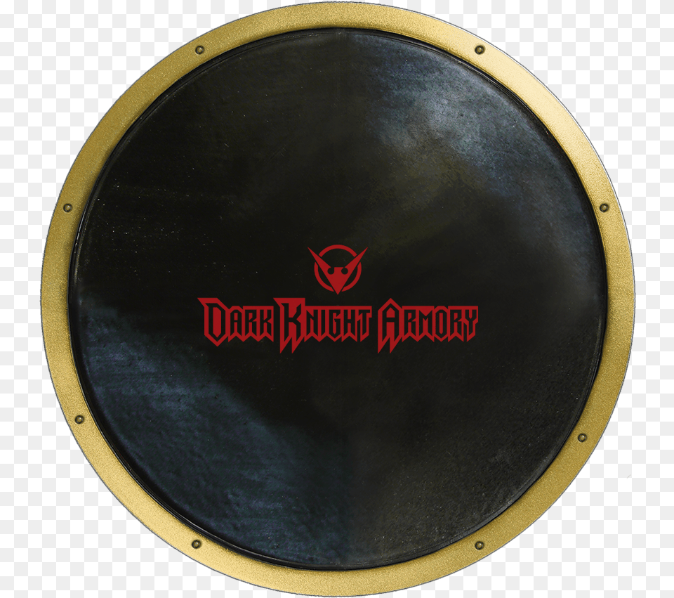 Hd Black And Gold Ready For Battle Round Shield Golden Shield Round, Armor, Electronics, Speaker Free Png