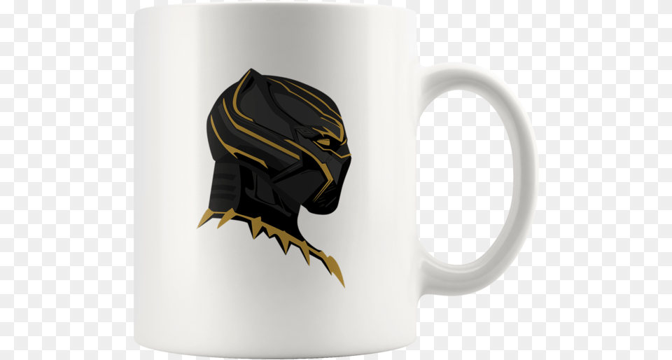 Hd Black Panther Gold Mask White 11 Oz Mug Coffee Magic Mug, Cup, Beverage, Coffee Cup Png Image