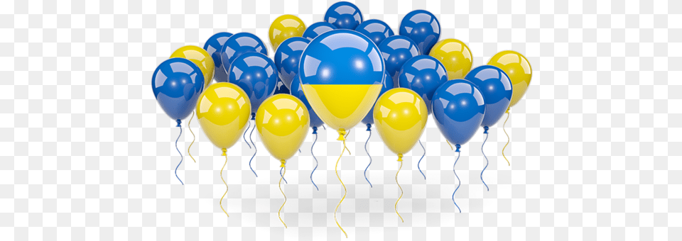 Hd Blue And Yellow Balloons Blue Yellow Balloon Png