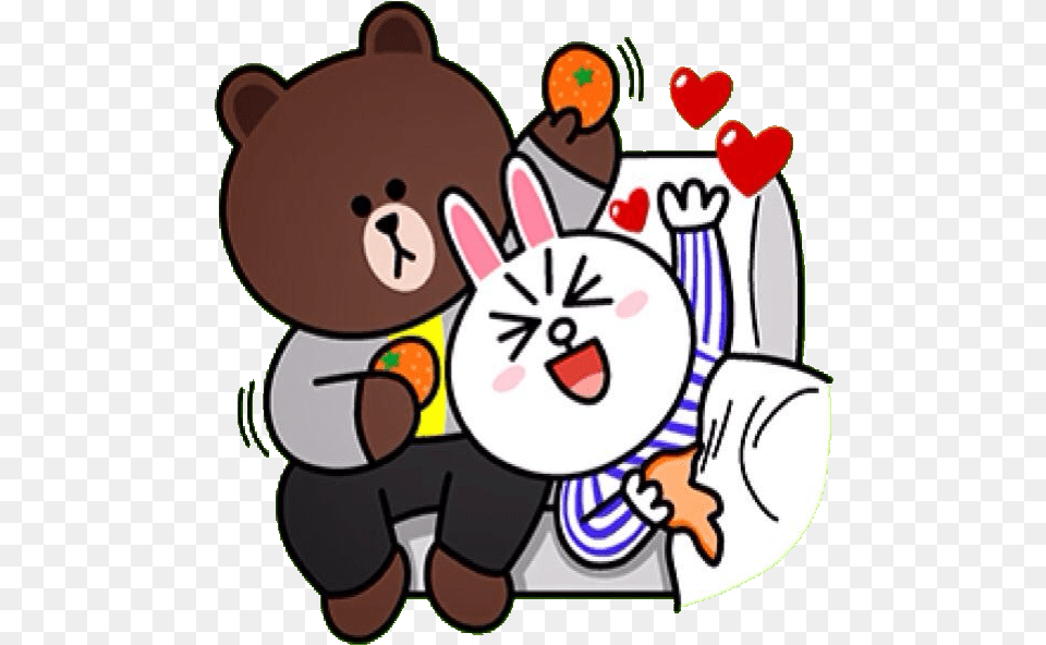 Hd Browns Love Story Line Cony And Brown Bear Gif, Performer, Person, Baby Free Png Download