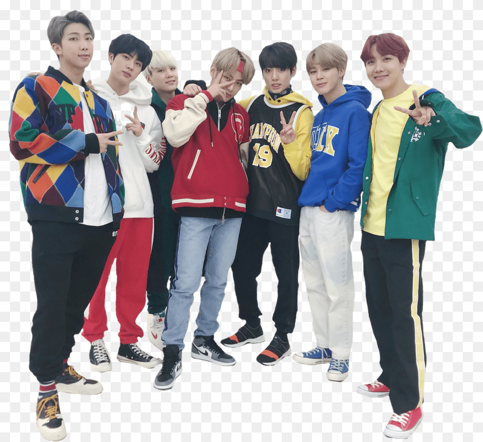 Hd Bts Jhope And Jimin And Rm Bts Group Photo Transparent Bts Group, Footwear, Clothing, Coat, Shoe Free Png Download