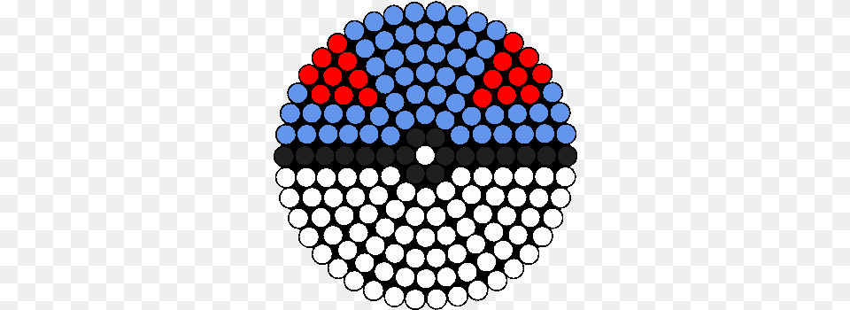 Hd By Hama Beads Pokemon Ball Transparent Pokeball Beads Pattern, Sphere, Art Png