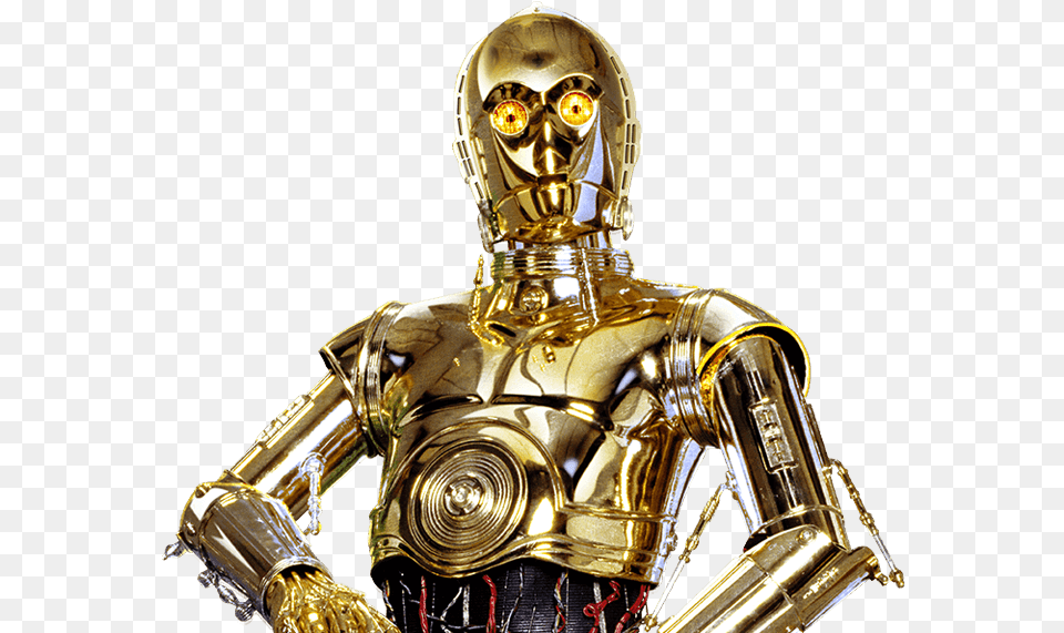 Hd C3po Transparent Image Star Wars C3po, Robot, Person, Face, Head Free Png