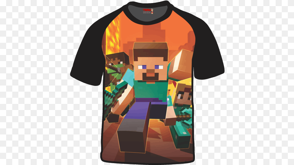 Hd Camiseta Minecraft Steve Minecraft Wallpaper Phone, Clothing, Shirt, T-shirt, Adult Free Png