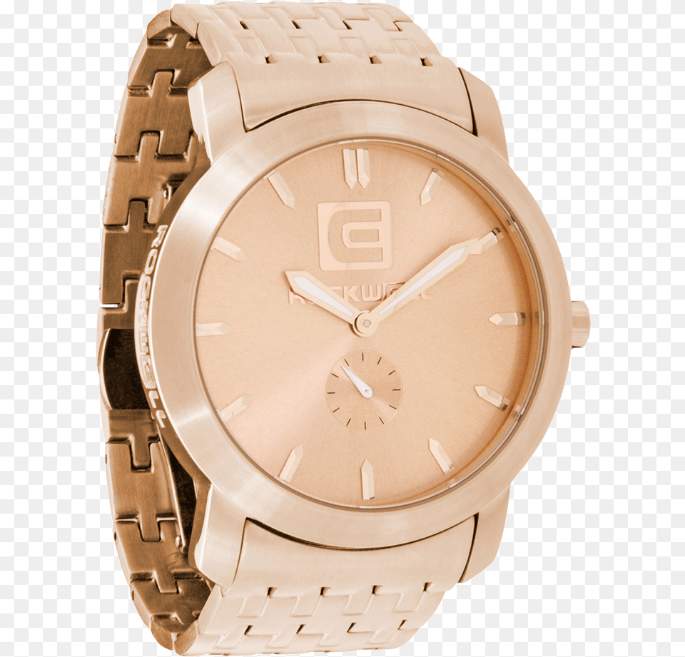 Hd Cartel Rockwell Rose Gold Cartel Transparent Gold, Arm, Body Part, Person, Wristwatch Free Png