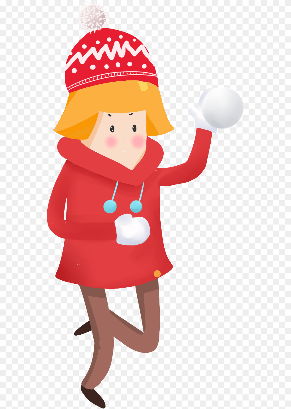 Hd Cartoon Simple Winter Cartoon Simple Winter, Clothing, Hat, Nature, Outdoors Png