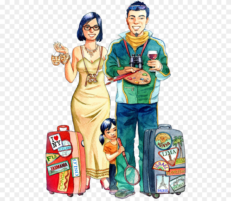 Hd Chinese Cartoon Free Chinese Tourist Cartoon, Adult, Wedding, Person, Female Png