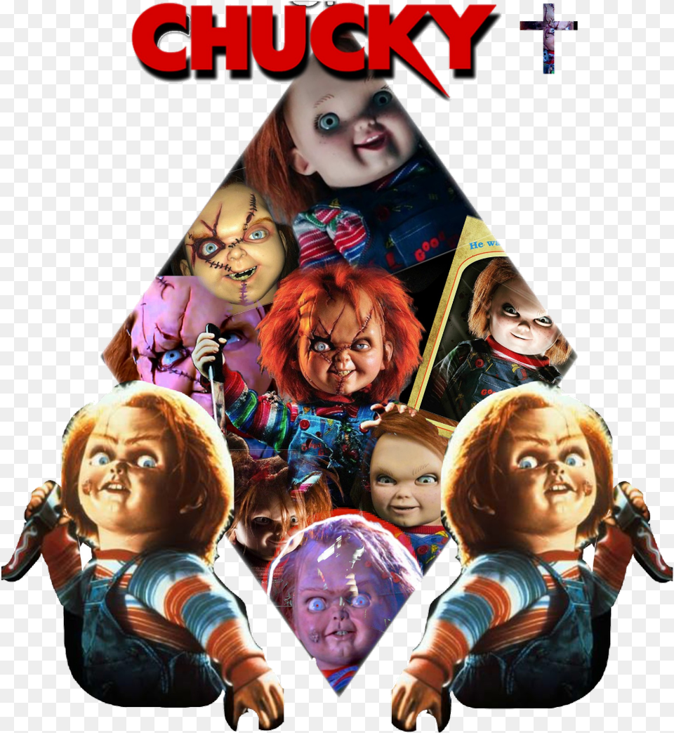 Hd Chucky Sticker Chucky, Art, Collage, Baby, Book Png Image