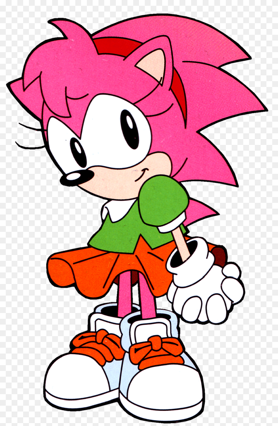 Hd Classic Amy Rose Amy Rose The Rascal, Cartoon, Baby, Person Free Transparent Png