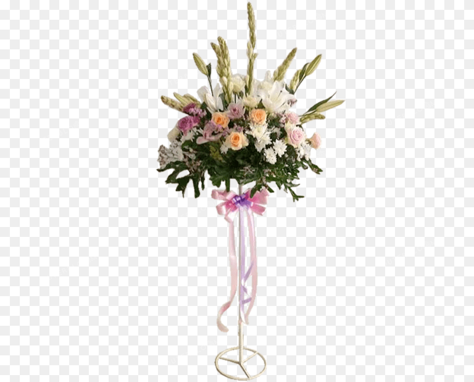 Hd Classic Rose And Lillies Standing Flower, Art, Floral Design, Flower Arrangement, Flower Bouquet Free Transparent Png
