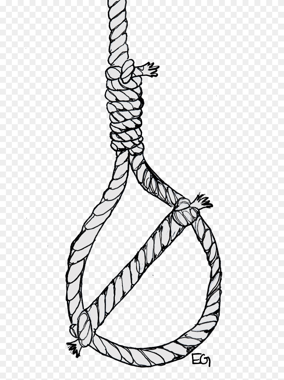 Hd Clip Royalty Collection Noose Drawing, Rope, Person Free Png
