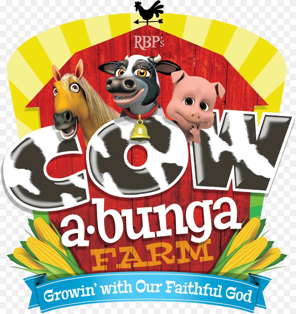 Hd Clipart Logo 3777kb Cowabunga Farm, Advertisement, Circus, Leisure Activities, Poster Png Image