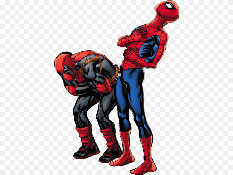 Hd Deadpool And Spiderman, Book, Comics, Publication, Adult Free Png Download