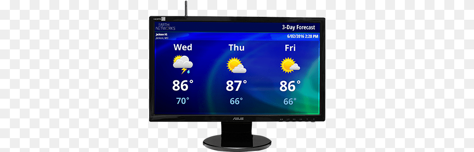 Hd Display Internet Weather Station, Computer Hardware, Electronics, Hardware, Monitor Free Transparent Png