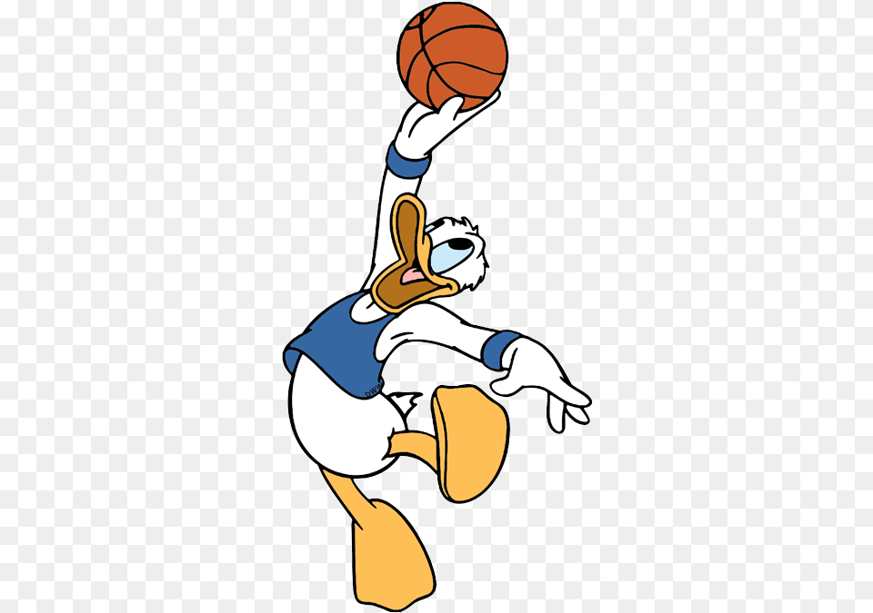 Hd Donald Duck Clipart Basketball Donald Duck Donald Duck Cartoon, Baby, Person Png Image