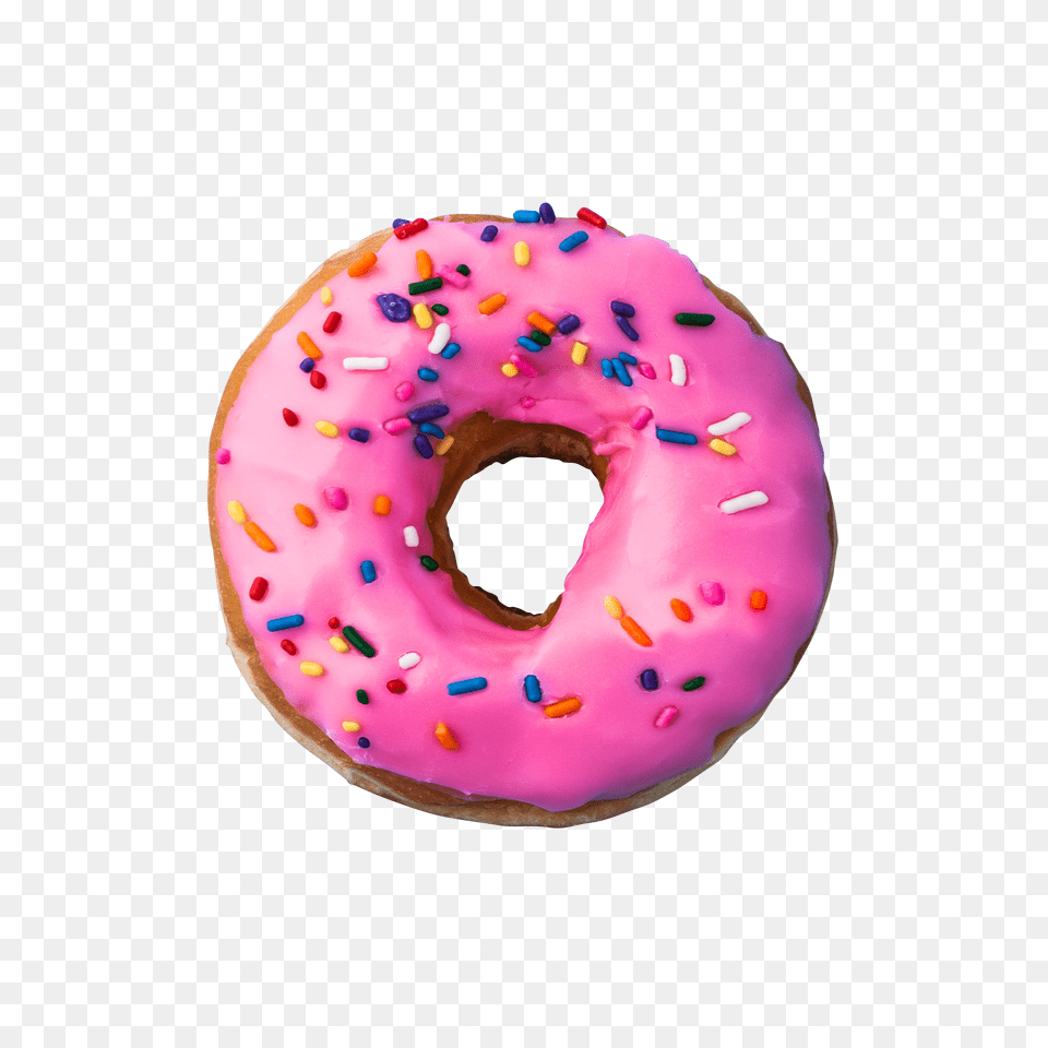 Hd Donut Image Dunkin Donuts Pink Donut, Birthday Cake, Cake, Cream, Dessert Free Png Download