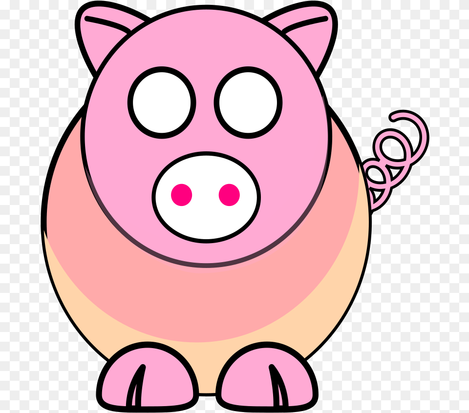 Hd Easy To Draw Cute Animals Transparent Image Pig Clip Art, Piggy Bank Free Png