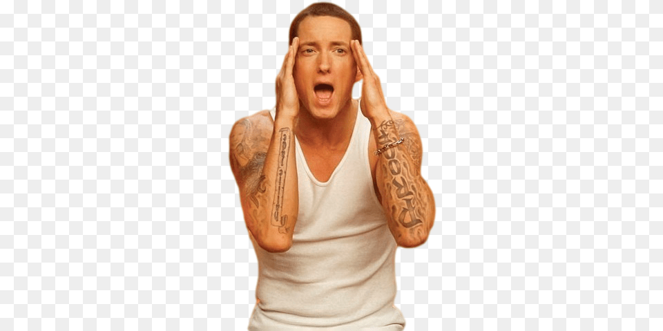Hd Eminem File Eminem And Rihanna Love The Way You Lie, Person, Skin, Tattoo, Head Free Transparent Png